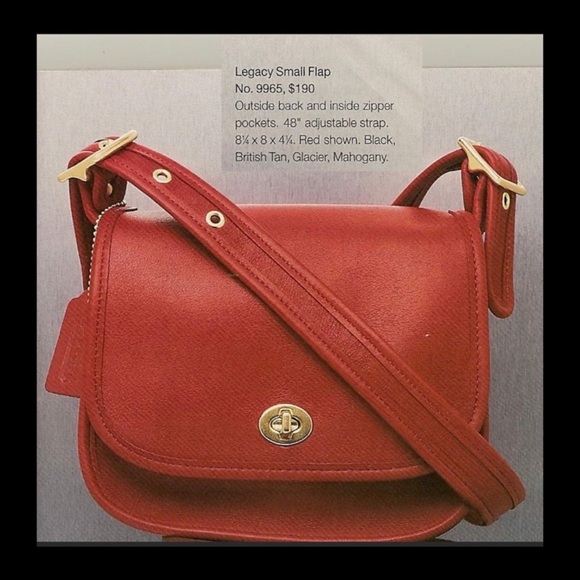 ❤️SOLD❤️Vintage Coach British Tan Legacy Small Flap 9965 - Picture 8 of 9